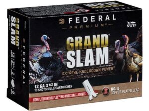 Federal Premium Grand Slam Turkey Ammunition 12 Gauge Buffered Copper Plated Shot Flightcontrol Flex Wad For Sale