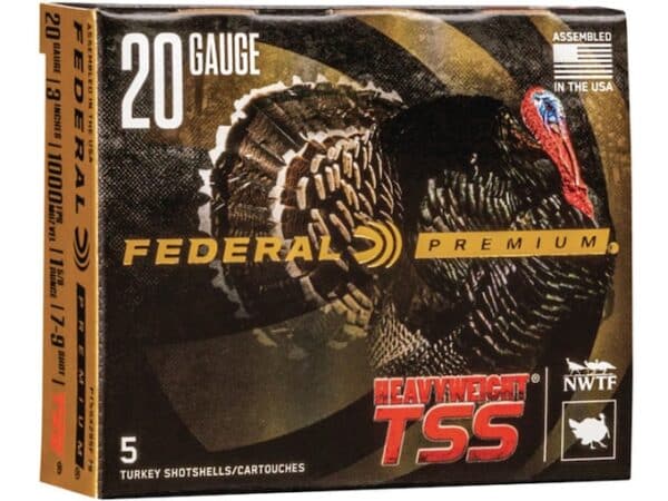 Federal Premium Heavyweight TSS Turkey Ammunition 20 Gauge 3" 1-5/8 oz Non-Toxic Tungsten Super Shot Flitecontrol Flex Wad For Sale