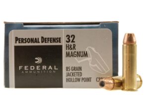 Federal Premium Personal Defense Ammunition 32 H&R Magnum 85 Grain Jacketed Hollow Point Box of 20 For Sale