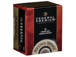 Federal Premium Personal Defense Ammunition 38 Special +P 129 Grain Hydra-Shok Jacketed Hollow Point Box of 20 For Sale