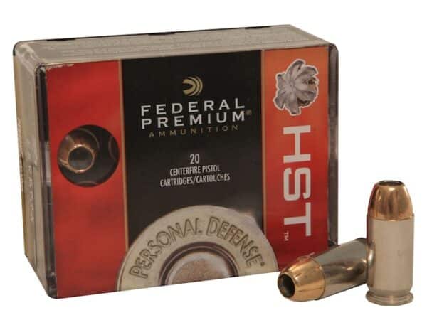 Federal Premium Personal Defense Ammunition 45 ACP 230 Grain HST Jacketed Hollow Point Box of 20 For Sale