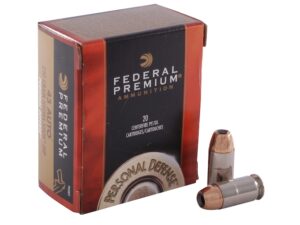 Federal Premium Personal Defense Ammunition 45 ACP 230 Grain Hydra-Shok Jacketed Hollow Point Box of 20 For Sale