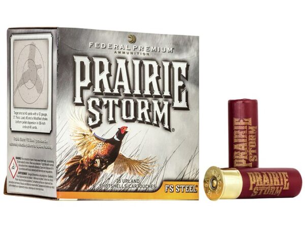 Federal Premium Prairie Storm Ammunition 12 Gauge 1-1/8 oz Non-Toxic Steel Shot For Sale