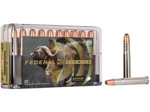 Federal Premium Safari Ammunition 470 Nitro Express 500 Grain Swift A-Frame Soft Point Box of 20 For Sale