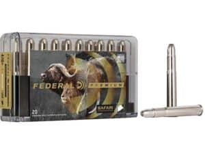 Federal Premium Safari Ammunition 470 Nitro Express 500 Grain Trophy Bonded Bear Claw Soft Point Box of 20 For Sale