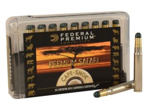 Federal Premium Safari Ammunition 9.3x62mm Mauser 286 Grain Woodleigh Hydrostatically Stabilized Solid Bullets For Sale