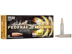 Federal Premium Varmint & Predator Ammunition 223 Remington 55 Grain Nosler Ballistic Tip Box of 20 For Sale