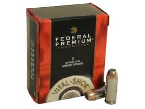 Federal Premium Vital-Shok Ammunition 10mm Auto 180 Grain Trophy Bonded Jacketed Soft Point Box of 20 For Sale