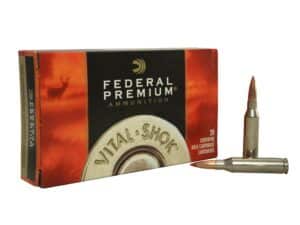 500 Rounds of Federal Premium Vital-Shok Ammunition 260 Remington 120 Grain Nosler Ballistic Tip Box of 20 For Sale