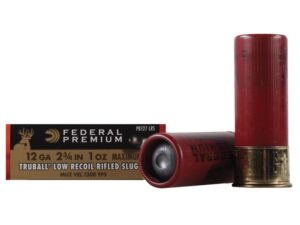500 Rounds of Federal Premium Vital-Shok Low Recoil Ammunition 12 Gauge 2-3/4″ 1 oz TruBall Hollow Point Rifled Slug Box of 5 For Sale