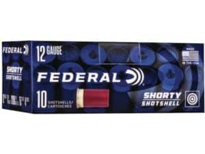 Federal Shorty Shotshell Ammunition 12 Gauge 1-3/4" #4 Buckshot 15 Pellets Box of 10 For Sale