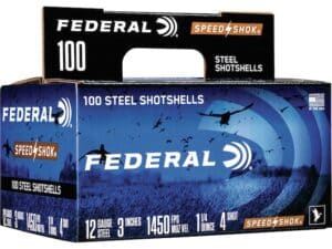 Federal Speed-Shok Ammunition 12 Gauge 3" 1-1/4 oz Non-Toxic Steel Shot For Sale