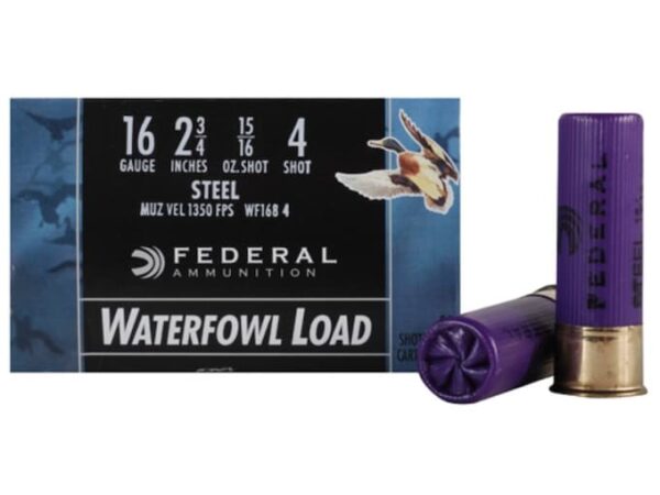 Federal Speed-Shok Ammunition 16 Gauge 2-3/4" 15/16 oz Non-Toxic Steel Shot For Sale