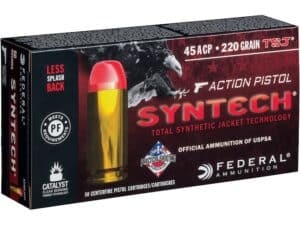 Federal Syntech Action Pistol Ammunition 45 ACP 220 Grain Total Synthetic Jacket For Sale