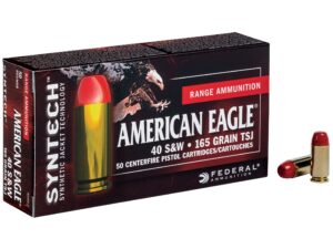 500 Rounds of Federal Syntech Range Ammunition 40 S&W 165 Grain Total Synthetic Jacket For Sale