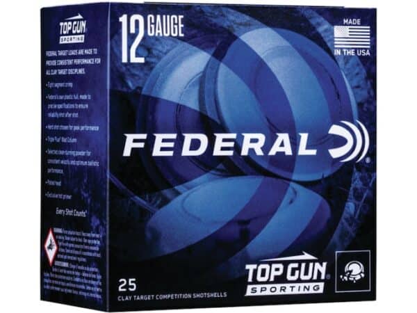 Federal Top Gun Sporting 1300 Ammunition 12 Gauge 2-3/4" 1 oz For Sale
