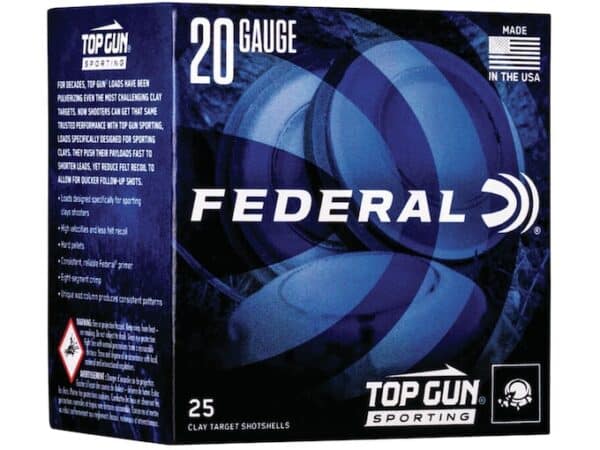Federal Top Gun Sporting Ammunition 20 Gauge 2-3/4" 7/8 oz For Sale
