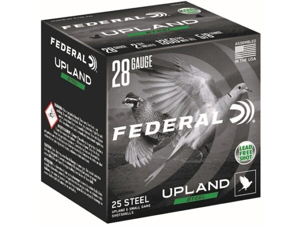 Federal Upland Steel Ammunition 28 Gauge 2-3/4" 5/8 oz Non-Toxic Steel Shot For Sale