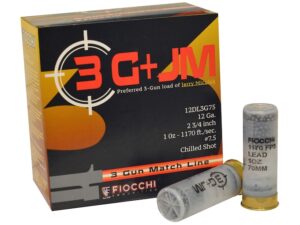 Fiocchi 3-Gun Ammunition 12 Gauge 2-3/4" #7-1/2 Shot For Sale
