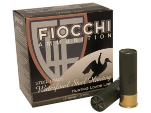 Fiocchi 34 Speed Steel Ammunition 12 Gauge 3" 1-1/5 oz Non-Toxic Plated Steel Shot For Sale