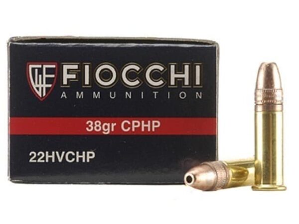 Fiocchi Ammunition 22 Long Rifle 38 Grain Plated Lead Hollow Point For Sale