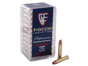 Fiocchi Ammunition 22 Winchester Magnum Rimfire (WMR) 40 Grain Jacketed Hollow Point For Sale