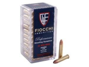 Fiocchi Ammunition 22 Winchester Magnum Rimfire (WMR) 40 Grain Jacketed Soft Point For Sale