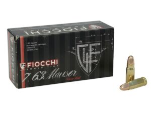 Fiocchi Ammunition 30 Mauser (7.63mm) 88 Grain Full Metal Jacket Box of 50 For Sale