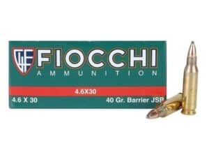 Fiocchi Ammunition 4.6x30mm HK 40 Grain Barrier Soft Point Box of 50 For Sale