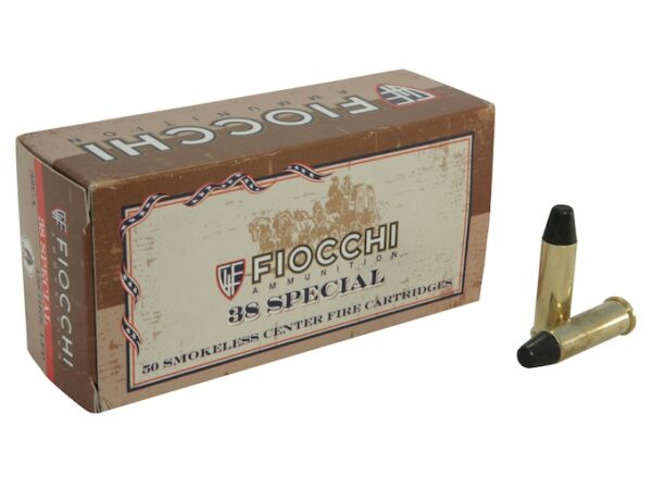 Fiocchi Cowboy Action Ammunition 38 Special 158 Grain Lead Round Nose Flat Point For Sale