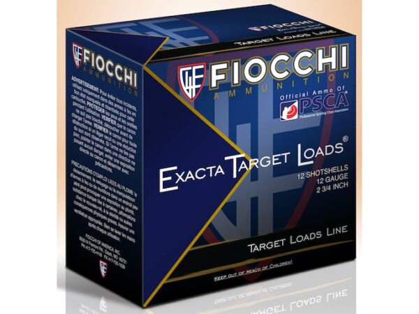 Fiocchi Exacta Target Crusher Ammunition 12 Gauge 2-3/4" 1 oz For Sale