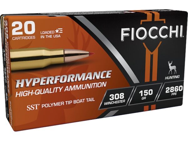 Fiocchi Extrema Ammunition 308 Winchester 150 Grain Hornady SST Box of 20 For Sale