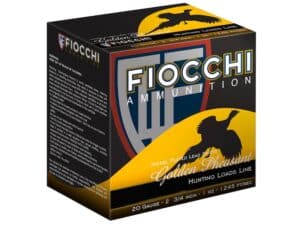 Fiocchi Golden Pheasant Ammunition 20 Gauge 2-3/4" 1 oz #5 Nickel Plated Shot Box of 25 For Sale