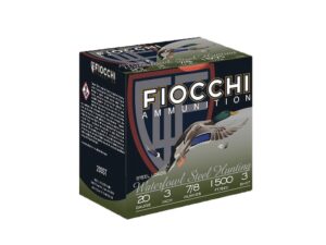 Fiocchi High Speed Steel Ammunition 20 Gauge 3" 7/8 oz #3 Non-Toxic Steel Shot For Sale