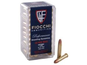 Fiocchi Shooting Dynamics Ammunition 22 Winchester Magnum Rimfire (WMR) 40 Grain Total Metal Jacket For Sale