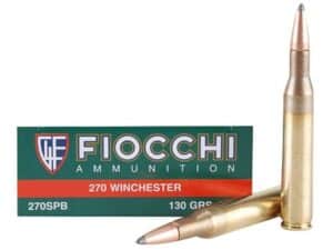 Fiocchi Shooting Dynamics Ammunition 270 Winchester 130 Grain Pointed Soft Point Box of 20 For Sale