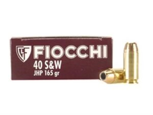 Fiocchi Shooting Dynamics Ammunition 40 S&W 165 Grain Jacketed Hollow Point Box of 50 For Sale