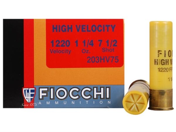 Fiocchi Shooting Dynamics High Velocity Ammunition 20 Gauge 3" 1-1/4 oz #7-1/2 Shot Box of 25 For Sale