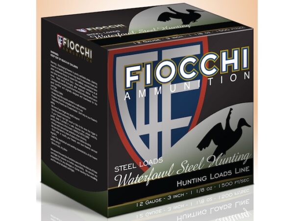 Fiocchi Speed Steel Ammunition 12 Gauge 3" 1-1/8 oz #6 Non-Toxic Steel Shot For Sale