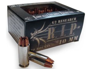 G2 Research R.I.P. Ammunition 10mm Auto 115 Grain Radically Invasive Projectile Fragmenting Solid Copper Lead-Free Box of 20 For Sale