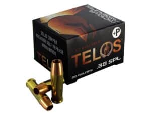 G2 Research Telos Ammunition 38 Special +P 105 Grain Controlled Fragmenting Hollow Point Solid Copper Lead-Free Box of 20 For Sale