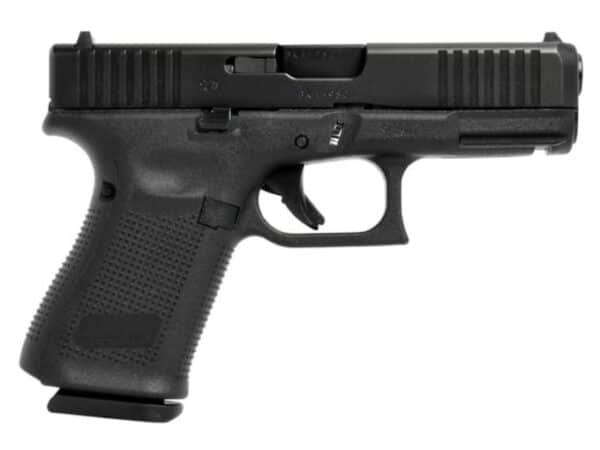 Glock 19 Gen 5 Pistol 9mm Luger Fixed Sights 15-Round Polymer Black For Sale