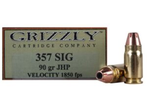 Grizzly Ammunition 357 Sig 90 Grain Jacketed Hollow Point Box of 20 For Sale