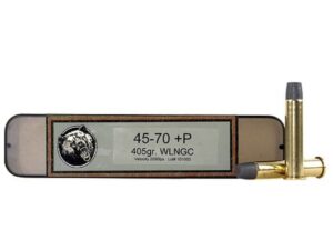 Grizzly Ammunition 45-70 Government +P 405 Grain Cast Performance Lead Wide Long Nose Gas Check Box of 20 For Sale