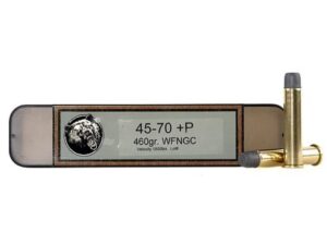 Grizzly Ammunition 45-70 Government +P 460 Grain Cast Performance Lead Wide Flat Nose Gas Check Box of 20 For Sale