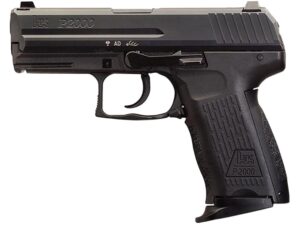 HK P2000 V2 DA Semi-Automatic Pistol 9mm Luger 3.66″ Barrel 10-Round Black For Sale