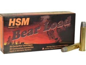 HSM Bear Ammunition 45-70 Government +P 430 Grain Lead Round Nose Flat Point Gas Check Box of 20 For Sale