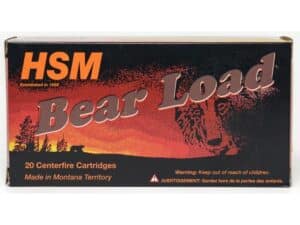 HSM Bear Ammunition 450 Bushmaster 300 Grain Jacketed Soft Point Box of 20 For Sale