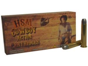 HSM Cowboy Action Ammunition 45-70 Government 405 Grain Hard Cast Flat Nose Triple Lube Groove Box of 20 For Sale