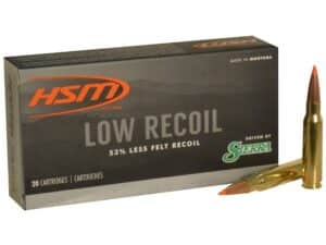 HSM Low Recoil Ammunition 308 Winchester 150 Grain Sierra Tipped Spitzer Boat Tail Box of 20 For Sale
